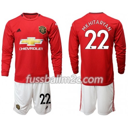 Fußballtrikots Manchester United Mkhitaryan 22 Kinder Heim Trikotsatz 2019-2020 Langarm Fußballtrikots Manchester United Mkhitaryan 22 Kinder Heim Trikotsatz 2019-2020 Langarm